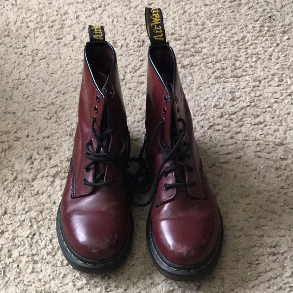 Burgundy Doc Martens